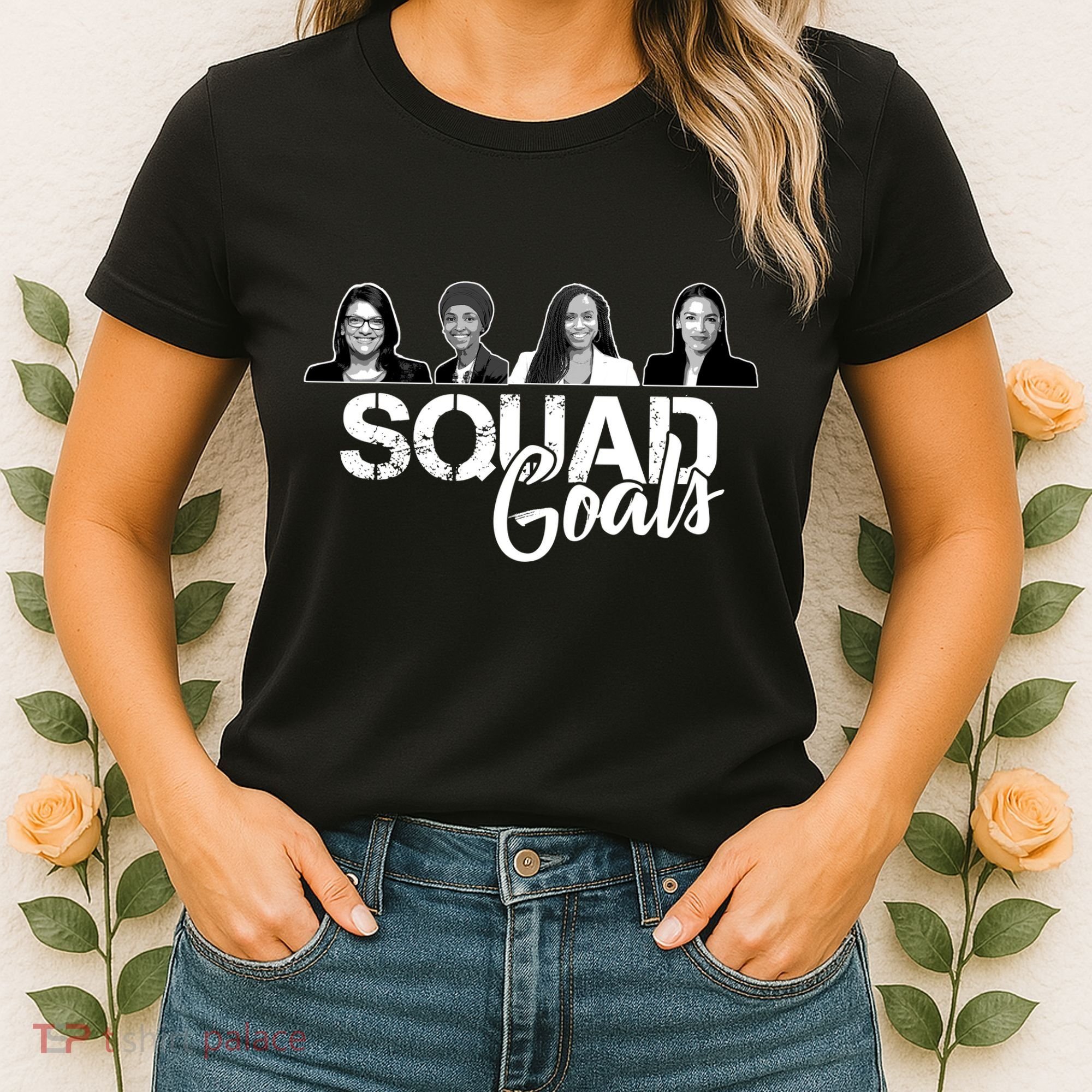 Squad Goals Tlaib Ocasio Cortez Pressley House Women's T-Shirt