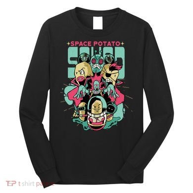 Squad Superhero Space Potato Long Sleeve Shirt