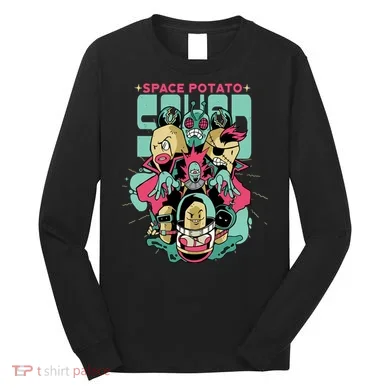 Squad Superhero Space Potato Long Sleeve Shirt