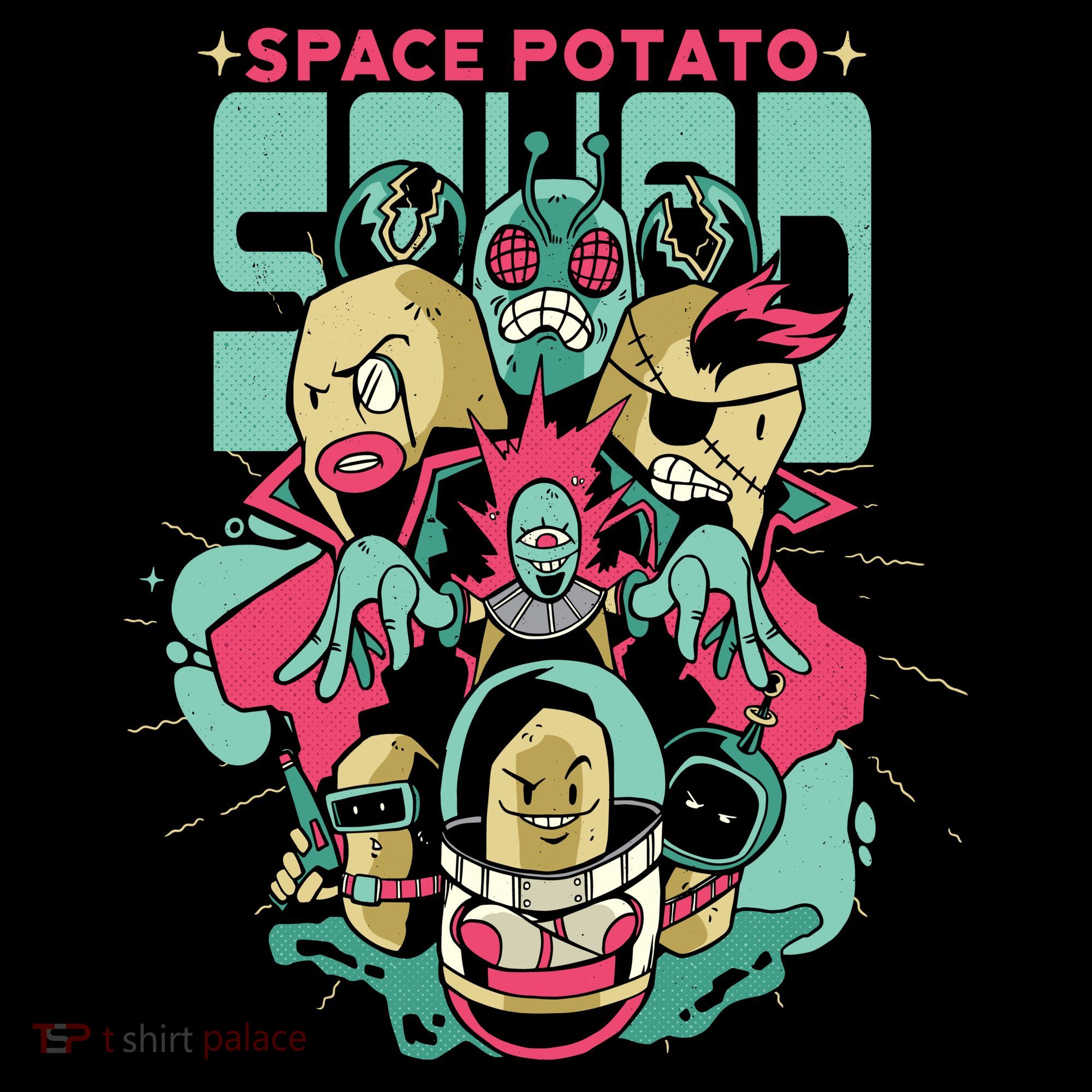 Squad Superhero Space Potato Pajama Set