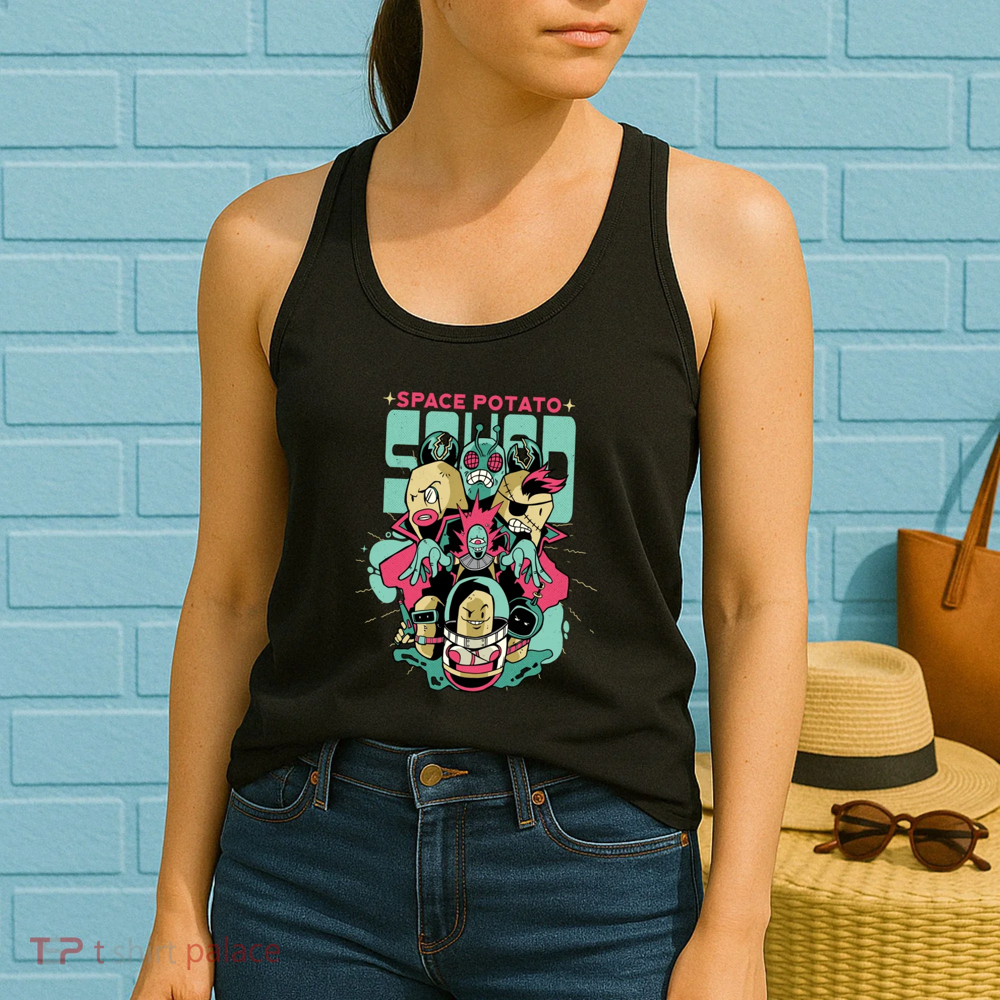 Squad Superhero Space Potato Women's Tank Top