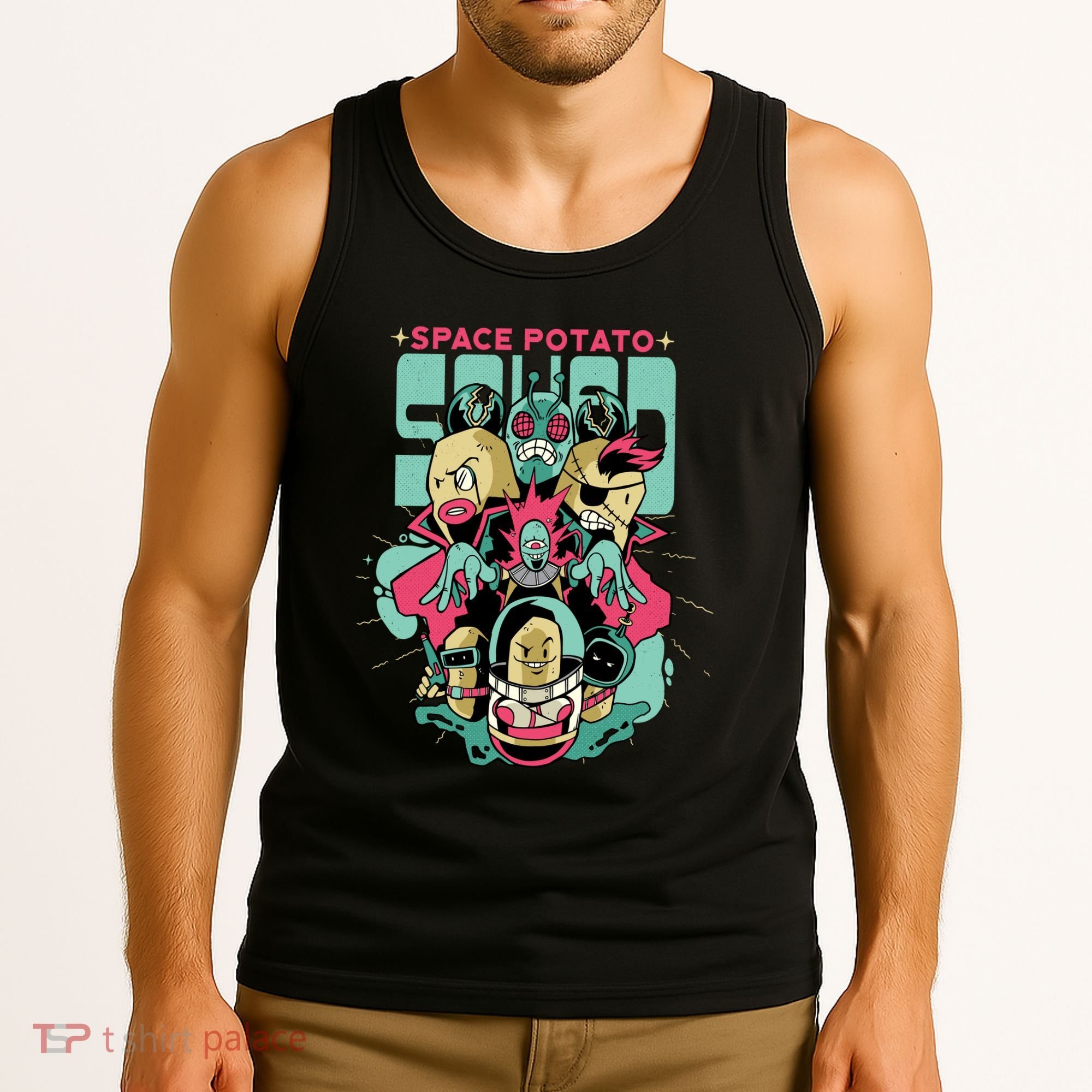 Squad Superhero Space Potato Tank Top