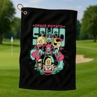 Squad Superhero Space Potato Golf Towel thumb 1