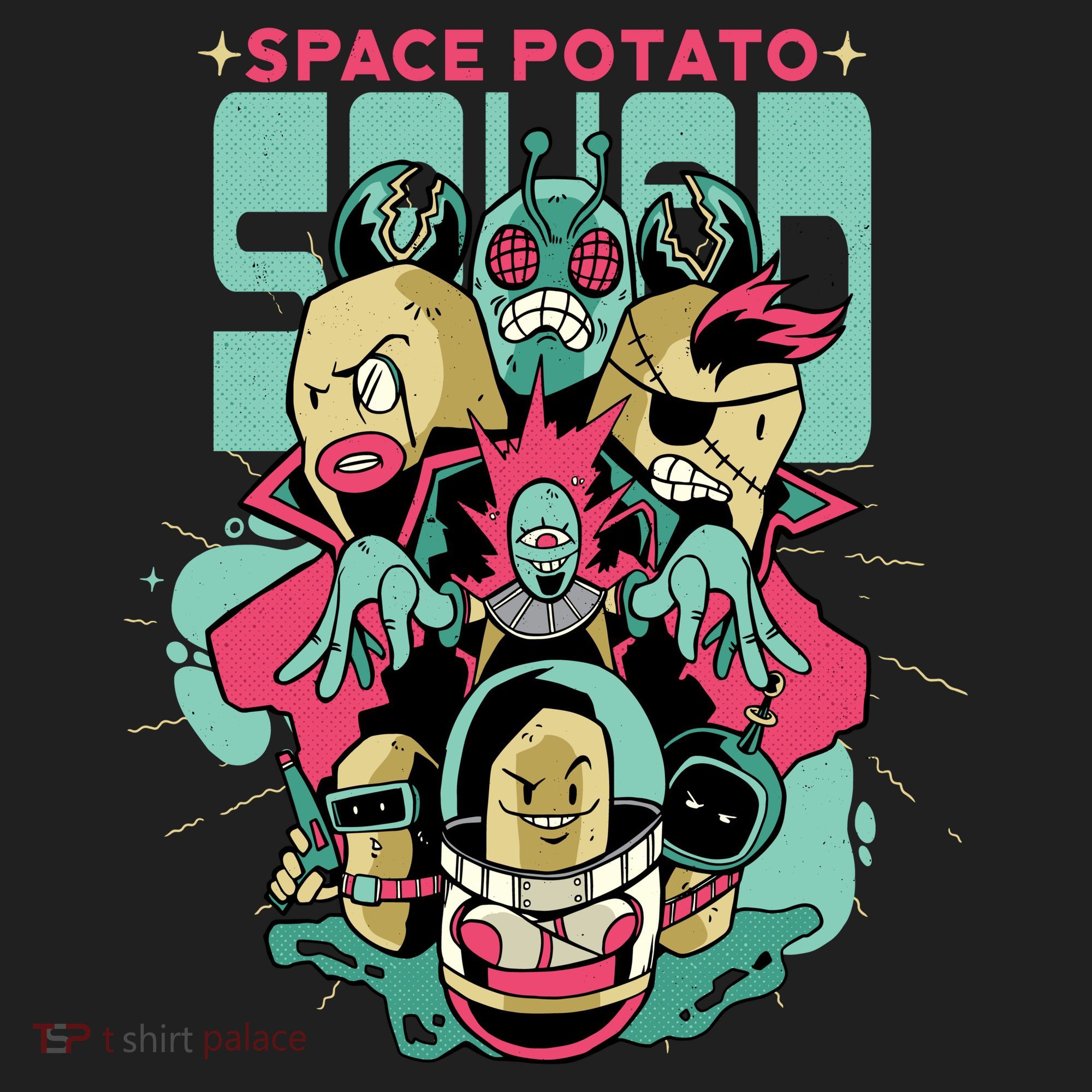 Squad Superhero Space Potato Golf Towel