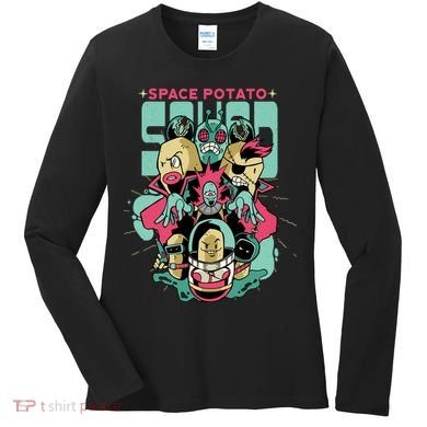 Squad Superhero Space Potato Women's Long Sleeve Shirt