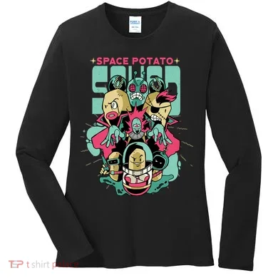 Squad Superhero Space Potato Women's Long Sleeve Shirt