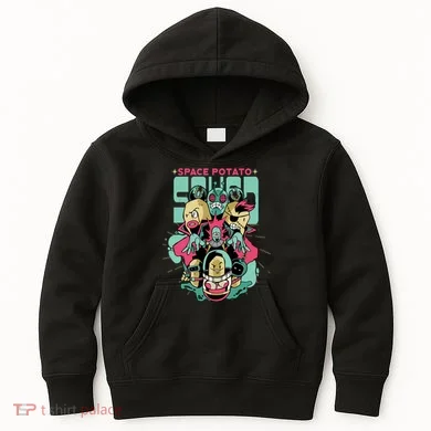 Squad Superhero Space Potato Kids Hoodie