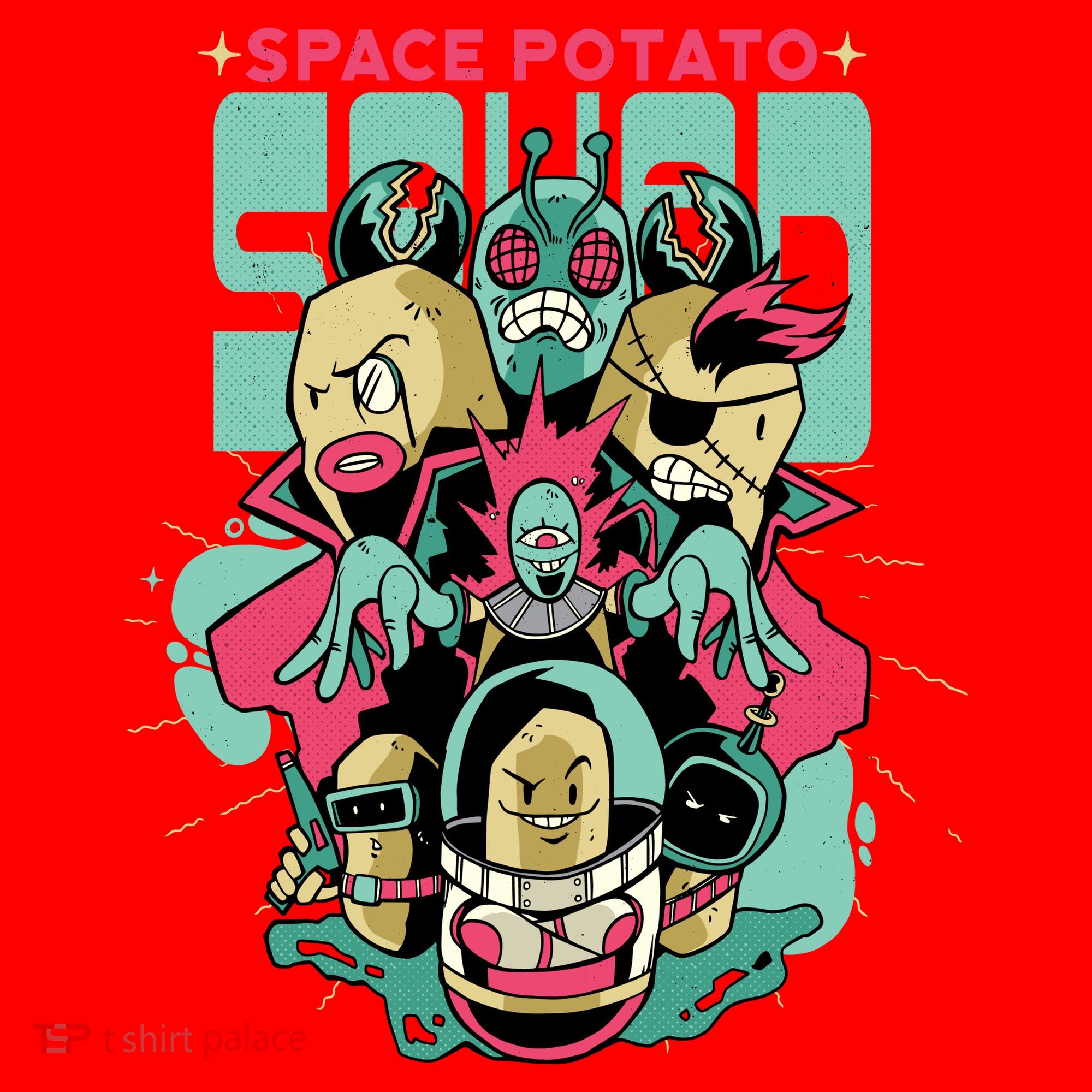 Squad Superhero Space Potato Santa Hat