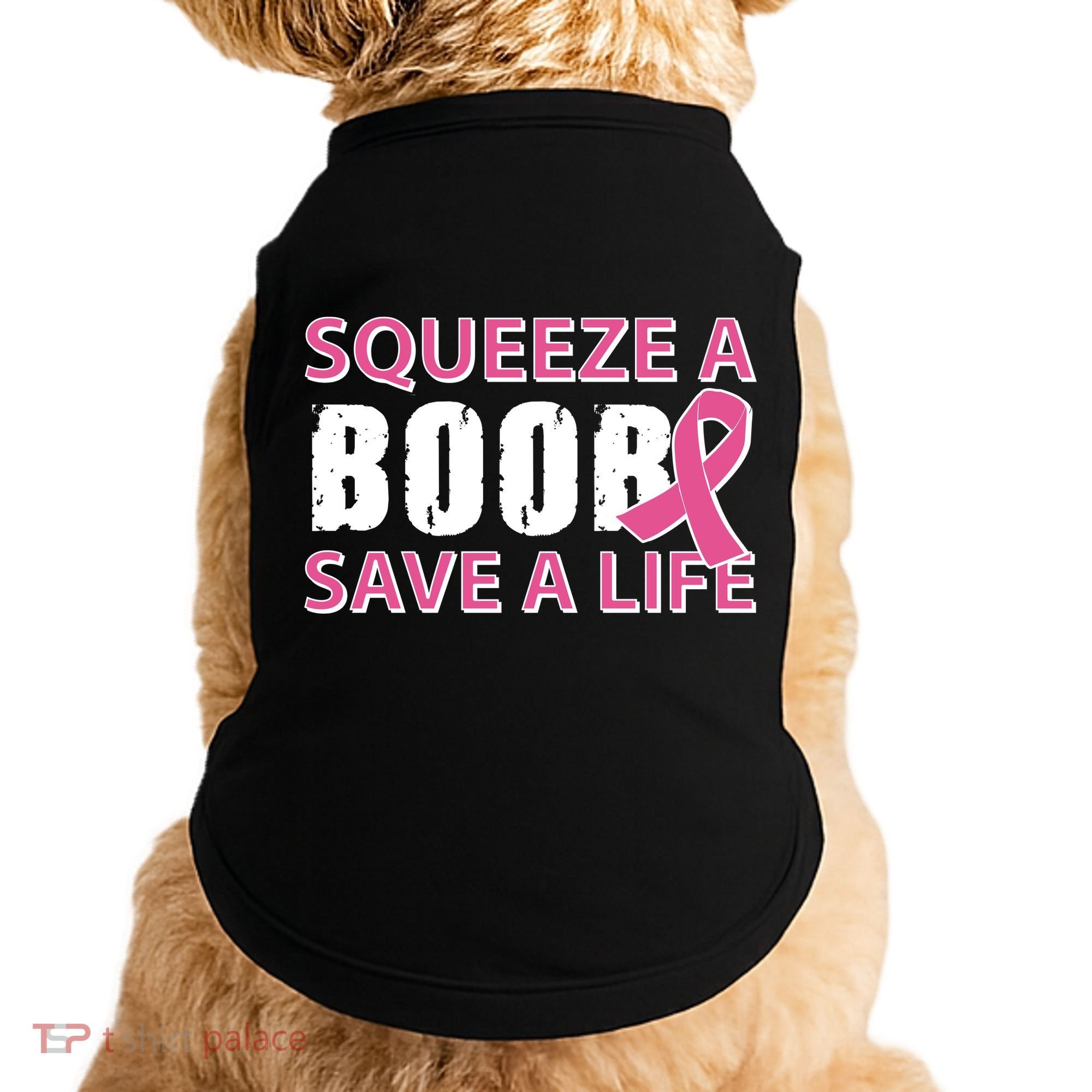 Squeeze A Boob Save A Life Doggie Tank