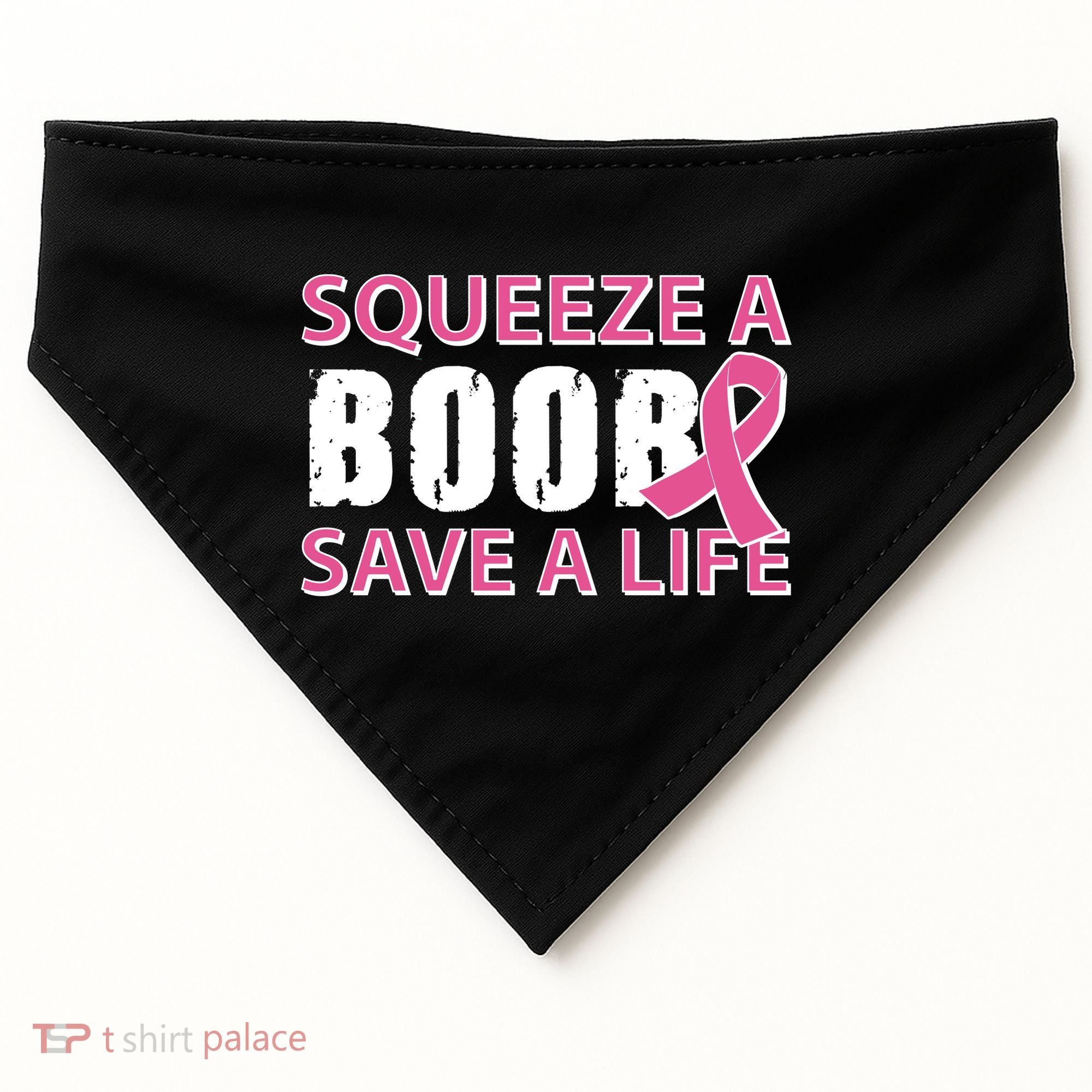 Squeeze A Boob Save A Life USA-Made Doggie Bandana