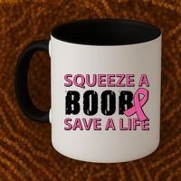 Squeeze A Boob Save A Life Coffee Mug thumb 2