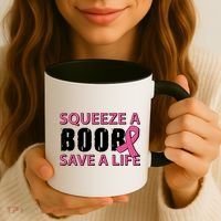 Squeeze A Boob Save A Life Coffee Mug thumb 3