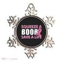 Squeeze A Boob Save A Life Ornament thumb 0