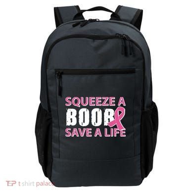 Squeeze A Boob Save A Life Backpack