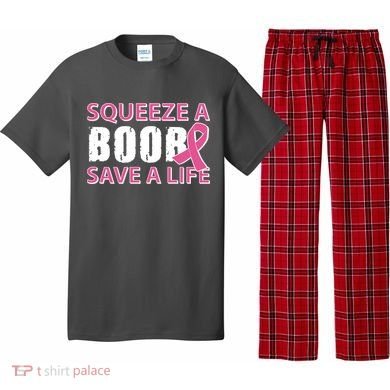 Squeeze A Boob Save A Life Pajama Set