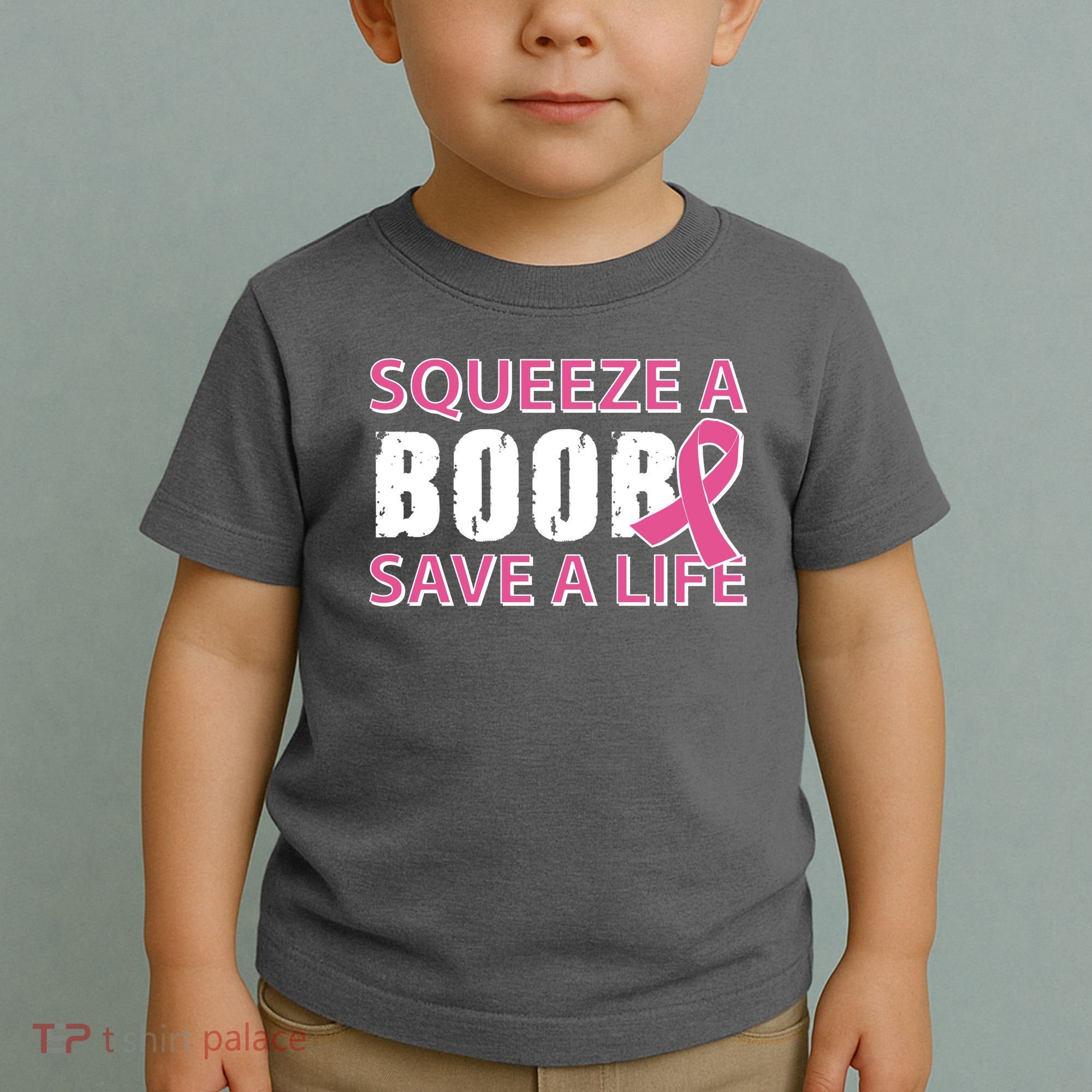 Squeeze A Boob Save A Life Toddler T-Shirt