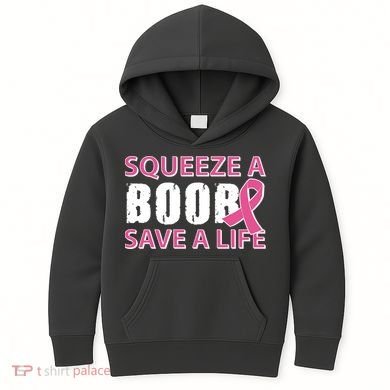 Squeeze A Boob Save A Life Kids Hoodie