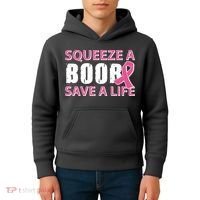 Squeeze A Boob Save A Life Kids Hoodie thumb 4