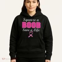 Squeeze A Boob Save A Life Breast Cancer Hoodie thumb 5