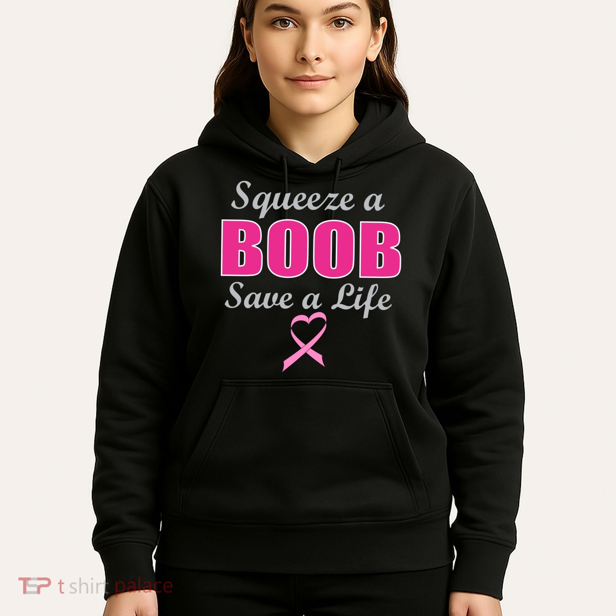 Squeeze A Boob Save A Life Breast Cancer Hoodie