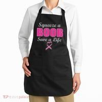 Squeeze A Boob Save A Life Breast Cancer Apron thumb 2