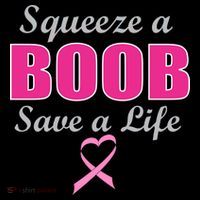 Squeeze A Boob Save A Life Breast Cancer Women's Hoodie thumb 2