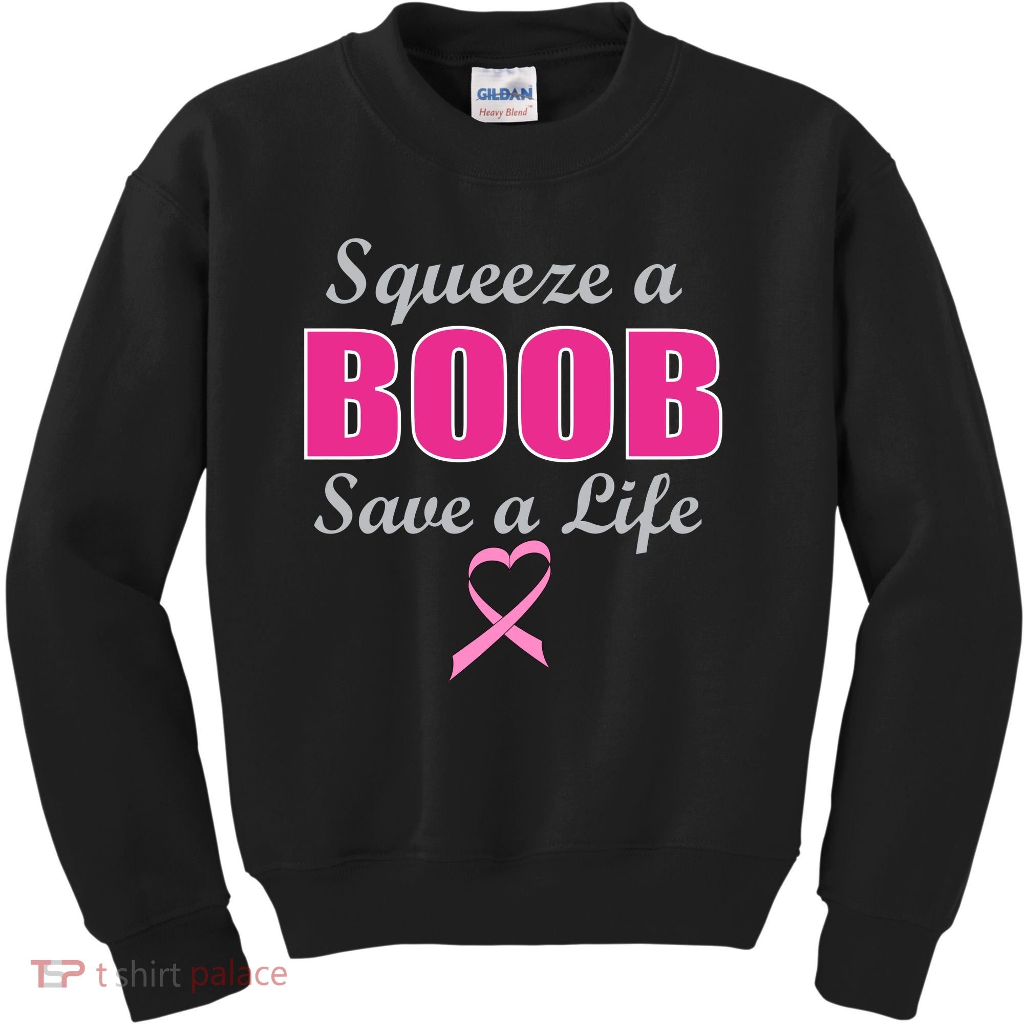 Squeeze A Boob Save A Life Breast Cancer Kids Sweatshirt