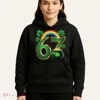 Shamrock Rainbow 67 St Patrick’s Day 6-7 Meme Hoodie thumb 5
