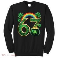 Shamrock Rainbow 67 St Patrick’s Day 6-7 Meme Sweatshirt thumb 0