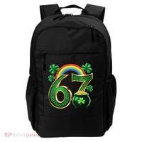 Shamrock Rainbow 67 St Patrick’s Day 6-7 Meme Backpack thumb 0