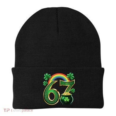 Shamrock Rainbow 67 St Patrick’s Day 6-7 Meme Beanie