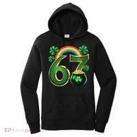 Shamrock Rainbow 67 St Patrick’s Day 6-7 Meme Women's Hoodie thumb 0