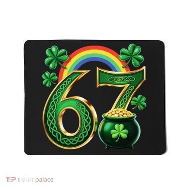 Shamrock Rainbow 67 St Patrick’s Day 6-7 Meme Mousepad