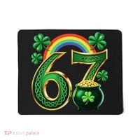 Shamrock Rainbow 67 St Patrick’s Day 6-7 Meme Mousepad thumb 0