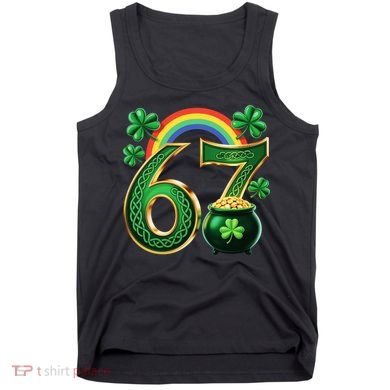 Shamrock Rainbow 67 St Patrick’s Day 6-7 Meme Tank Top