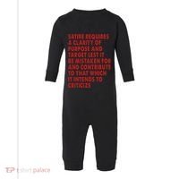 Satire Requires A Clarity Of Purpose And Target Infant Fleece One Piece thumb 0