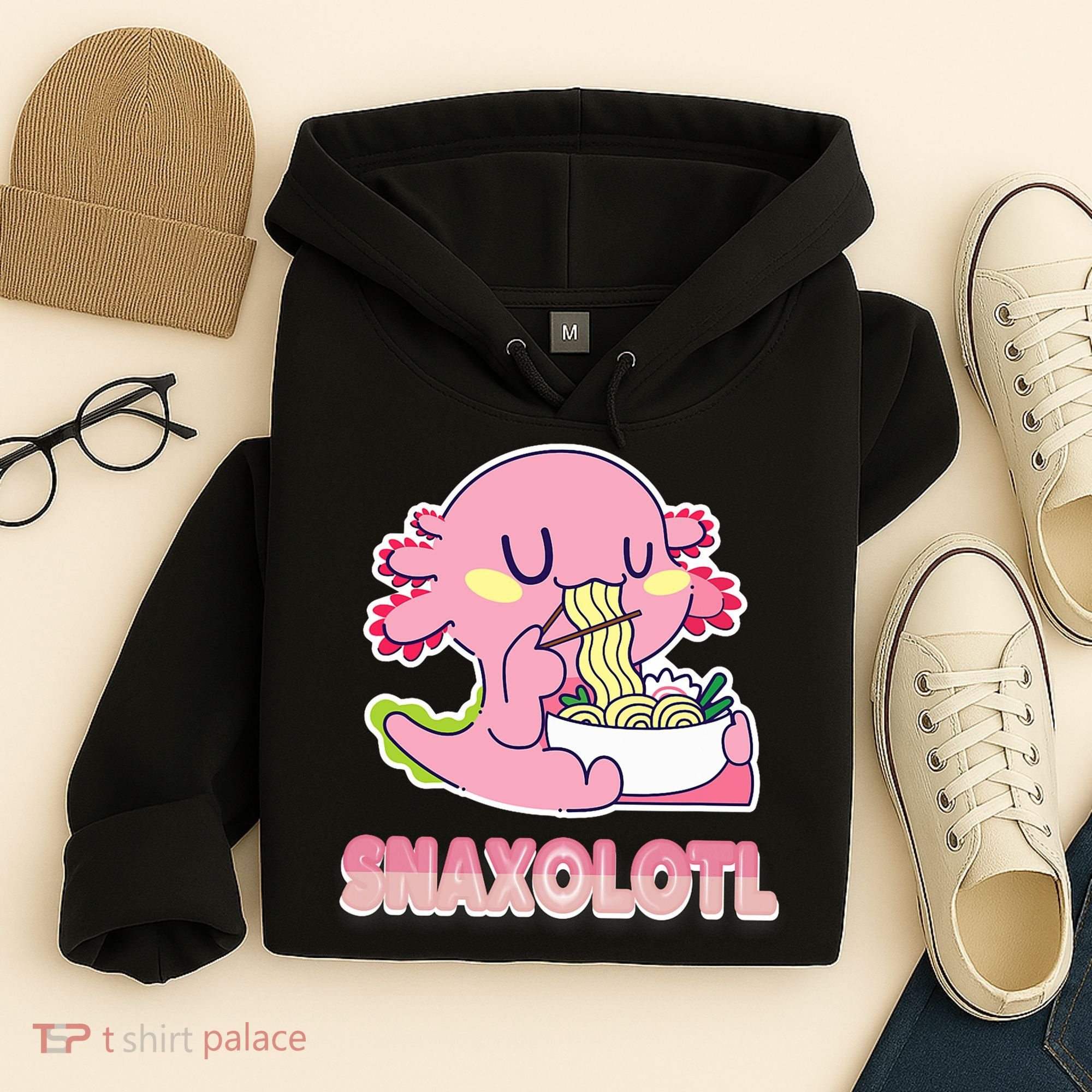 Snaxolotl Ramen Axolotl Kawaii Fish Hoodie