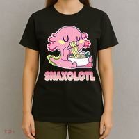 Snaxolotl Ramen Axolotl Kawaii Fish T-Shirt thumb 4