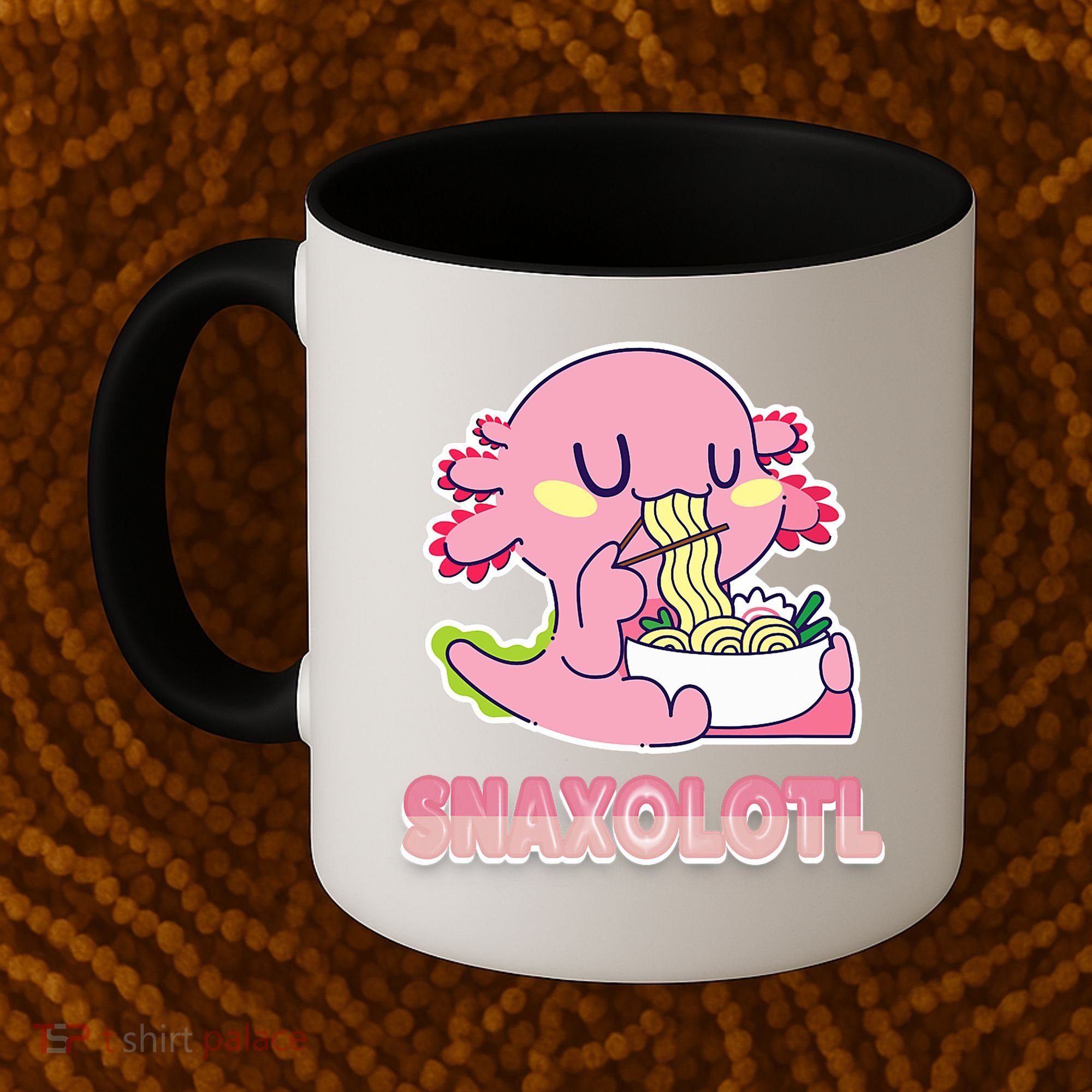 Snaxolotl Ramen Axolotl Kawaii Fish Coffee Mug