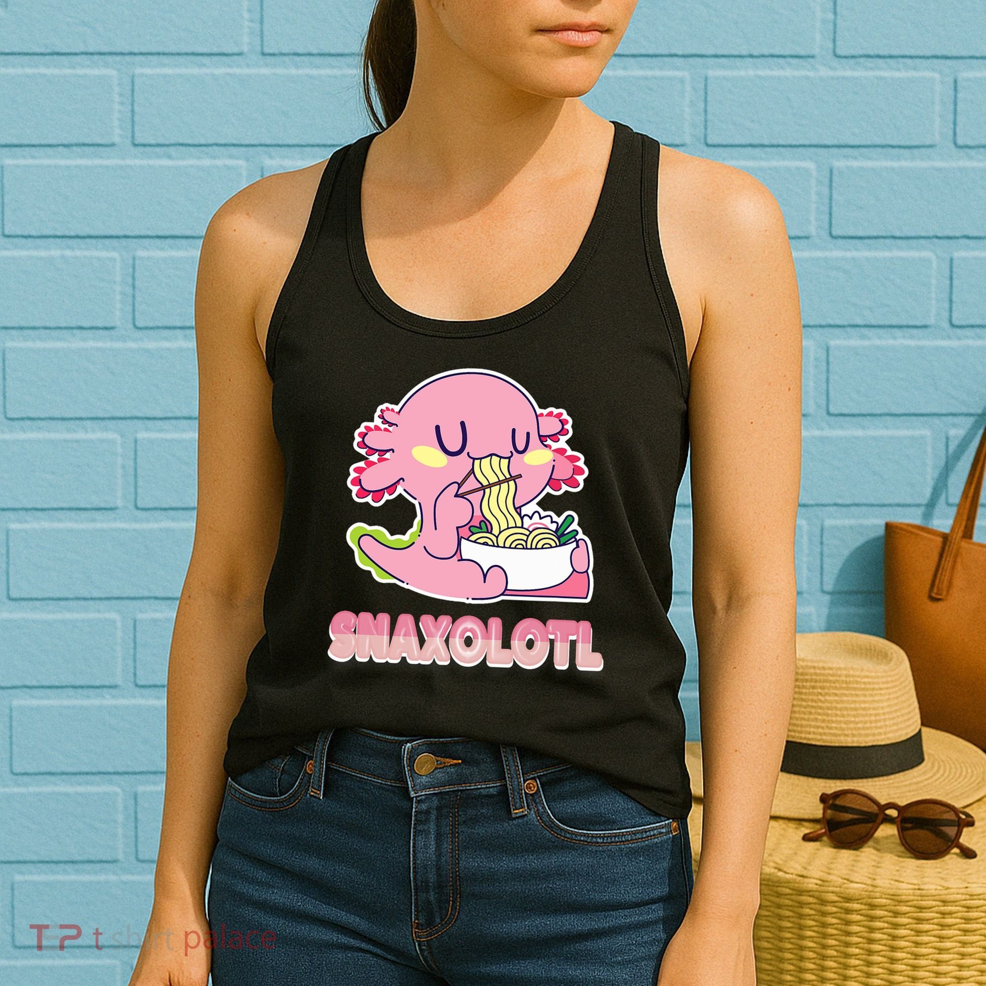 Snaxolotl Ramen Axolotl Kawaii Fish Women's Tank Top