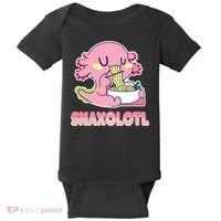 Snaxolotl Ramen Axolotl Kawaii Fish Baby Bodysuit thumb 0