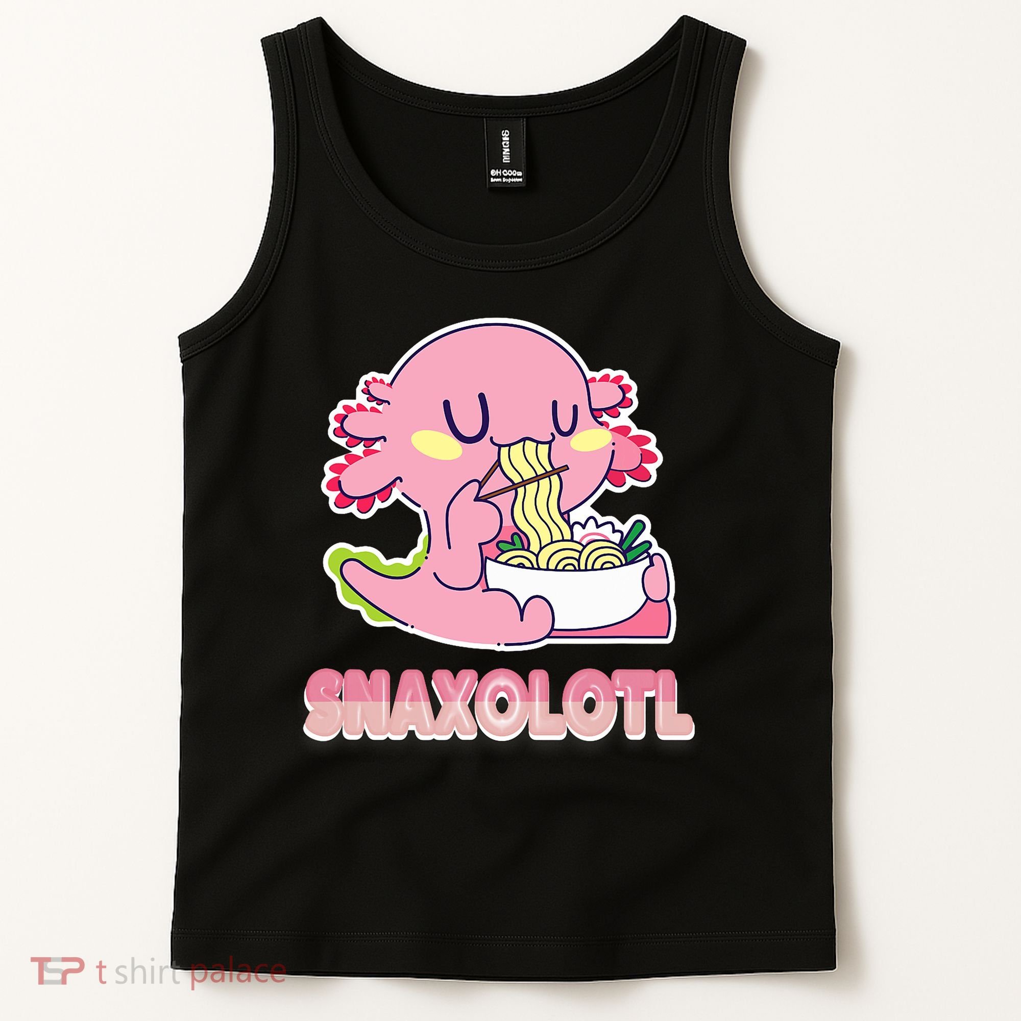 Snaxolotl Ramen Axolotl Kawaii Fish Tank Top