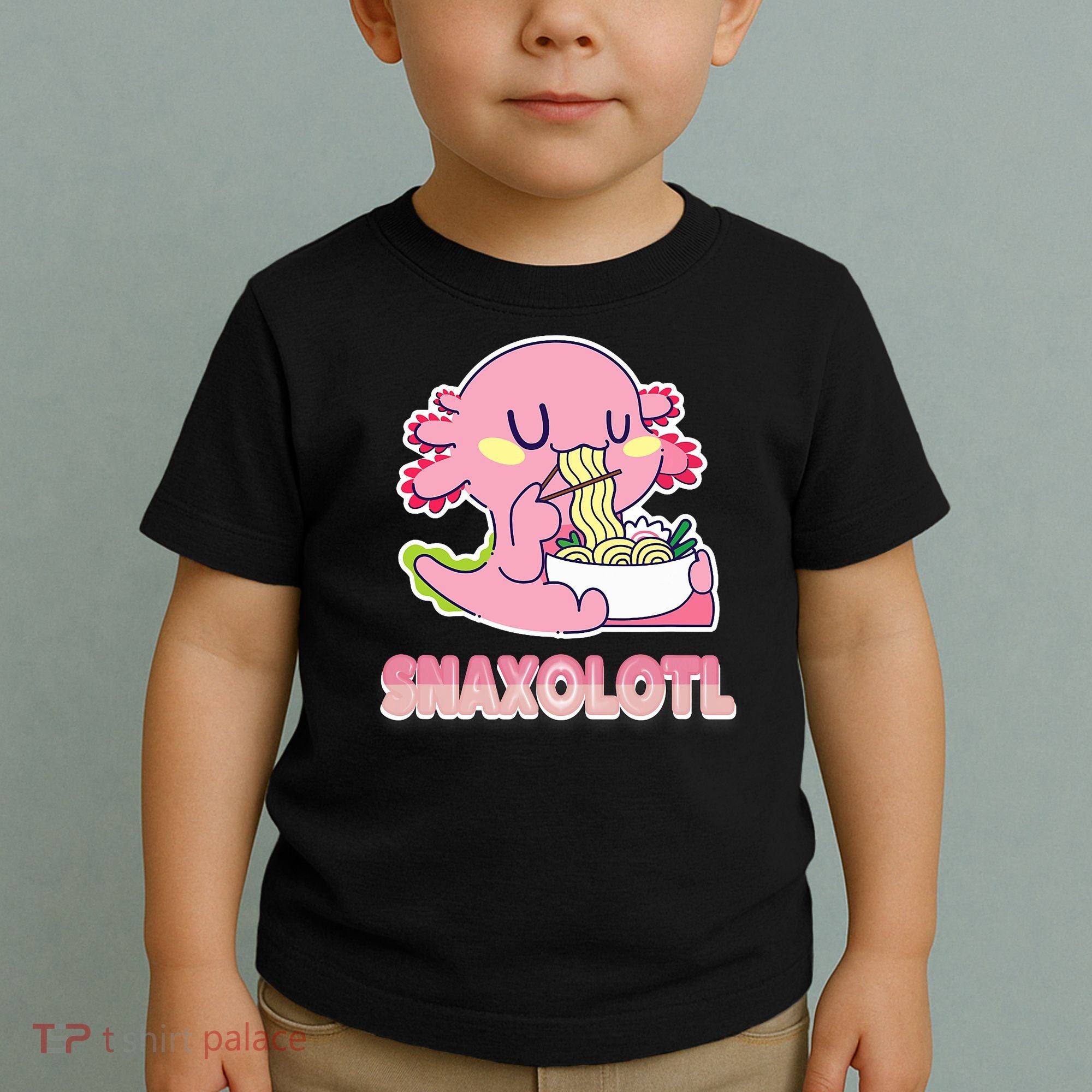 Snaxolotl Ramen Axolotl Kawaii Fish Toddler T-Shirt