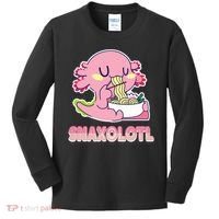 Snaxolotl Ramen Axolotl Kawaii Fish Kids Long Sleeve Shirt thumb 0