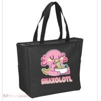 Snaxolotl Ramen Axolotl Kawaii Fish Tote Bag thumb 2