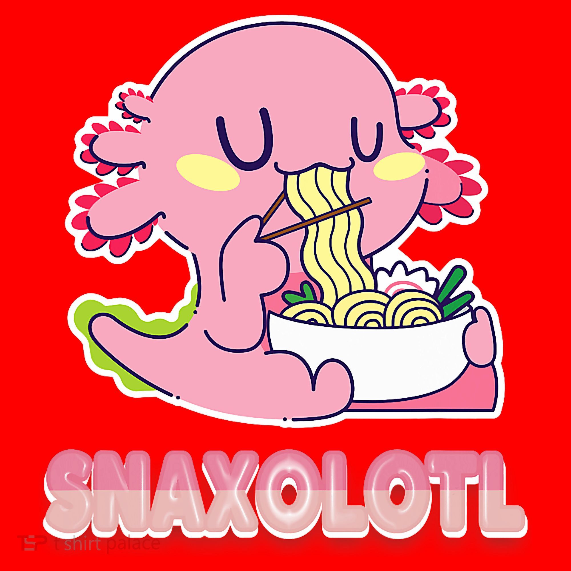 Snaxolotl Ramen Axolotl Kawaii Fish Santa Hat