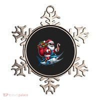 Santa Riding A Majestic Ocean Marlin Fish Christmas Funny Giflt Ornament thumb 0