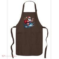 Santa Riding A Majestic Ocean Marlin Fish Christmas Funny Giflt Apron thumb 0