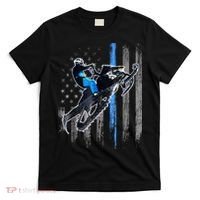 Snowmobile Riding American Flag T-Shirt thumb 0