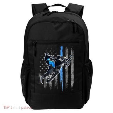 Snowmobile Riding American Flag Backpack